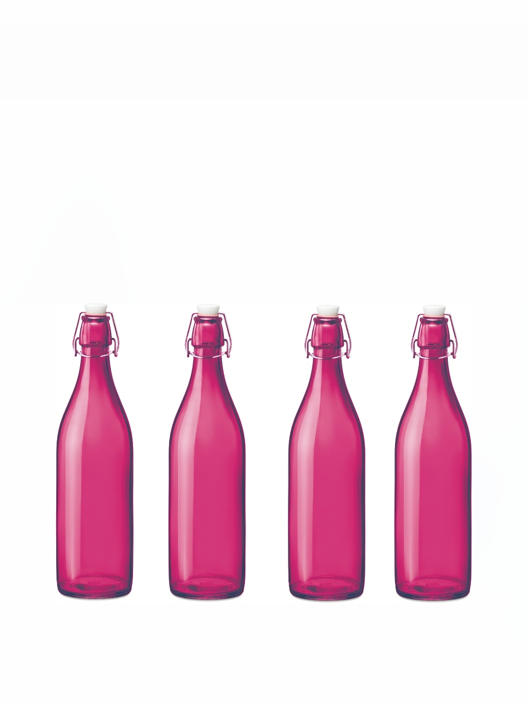 

Afast Pink 4 Pieces Glass Water Bottle 1L