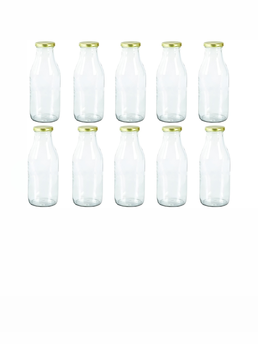 

Afast Transparent 10 Pieces Glass Water Bottles 1000 ML Each