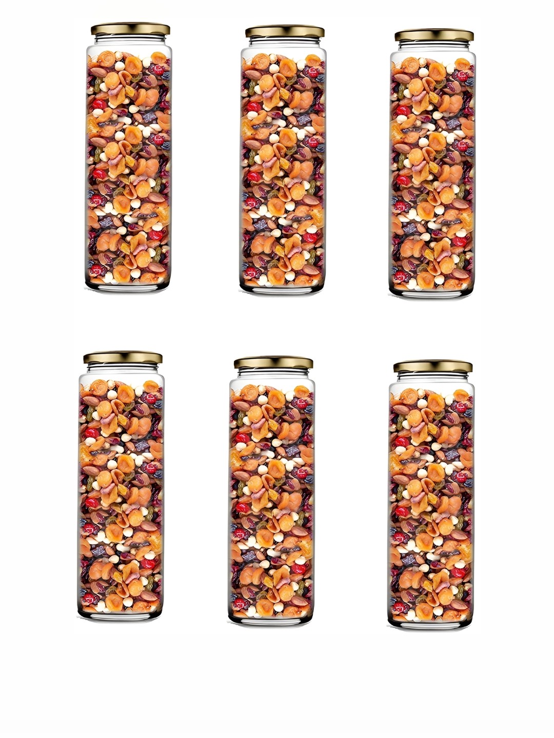 

Afast Transparent 6 Pieces Glass Water Bottles 350 ML Each