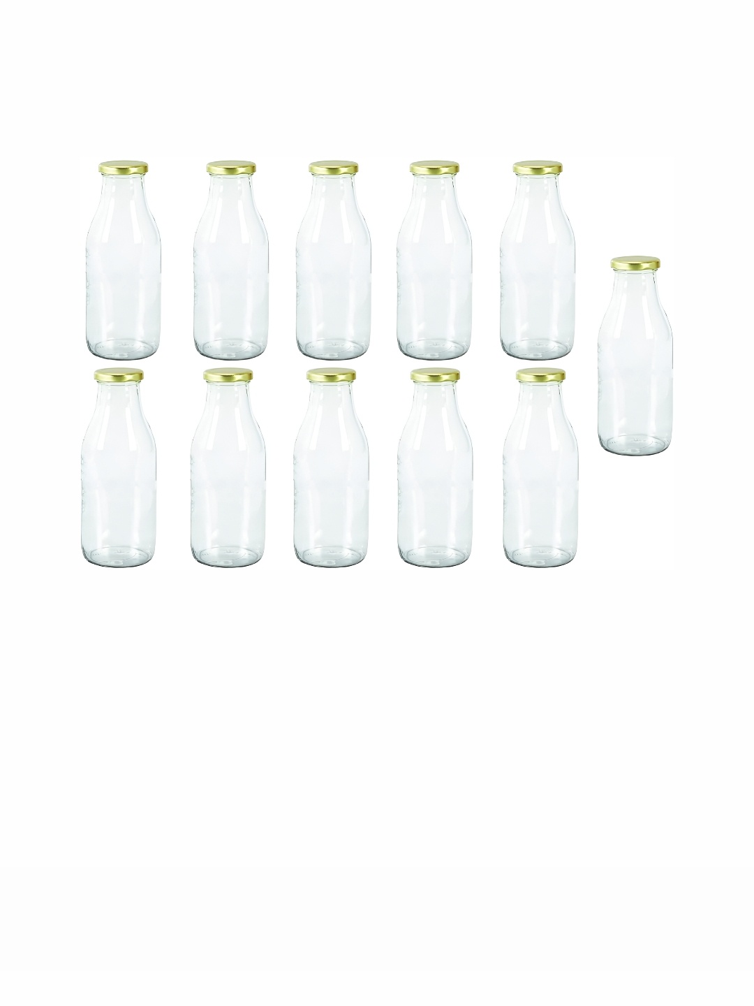 

Afast Transparent 11 Pieces Glass Water Bottle 1L