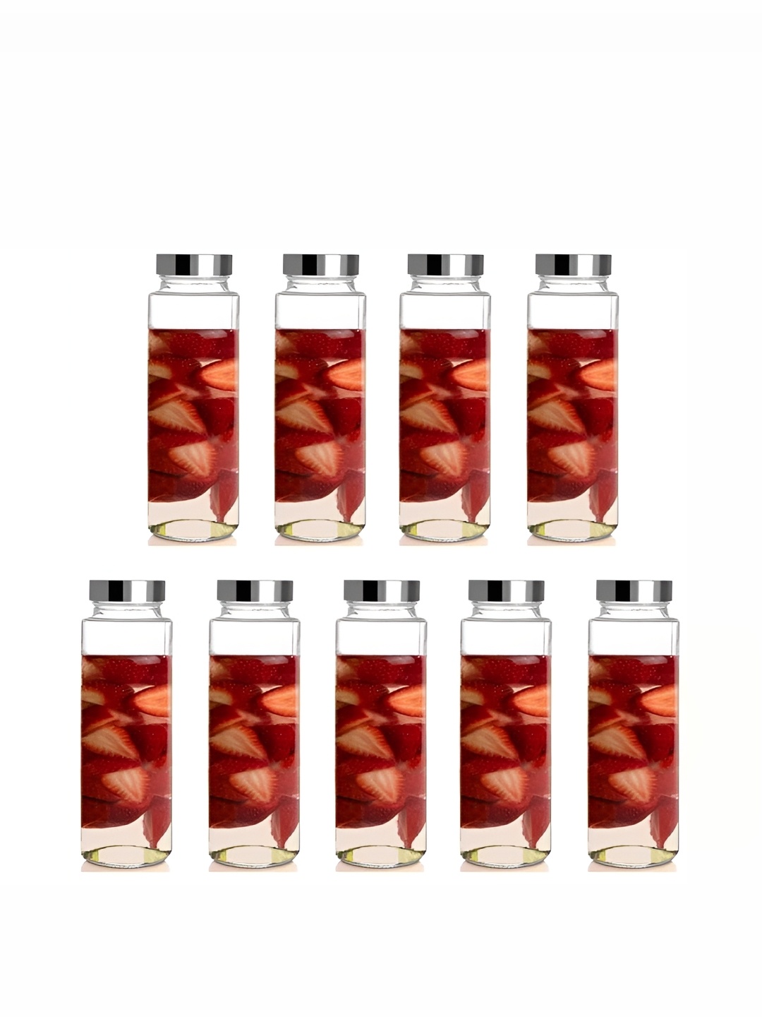 

Afast Transparent 9 Pcs Glass Water Bottle 750 ML