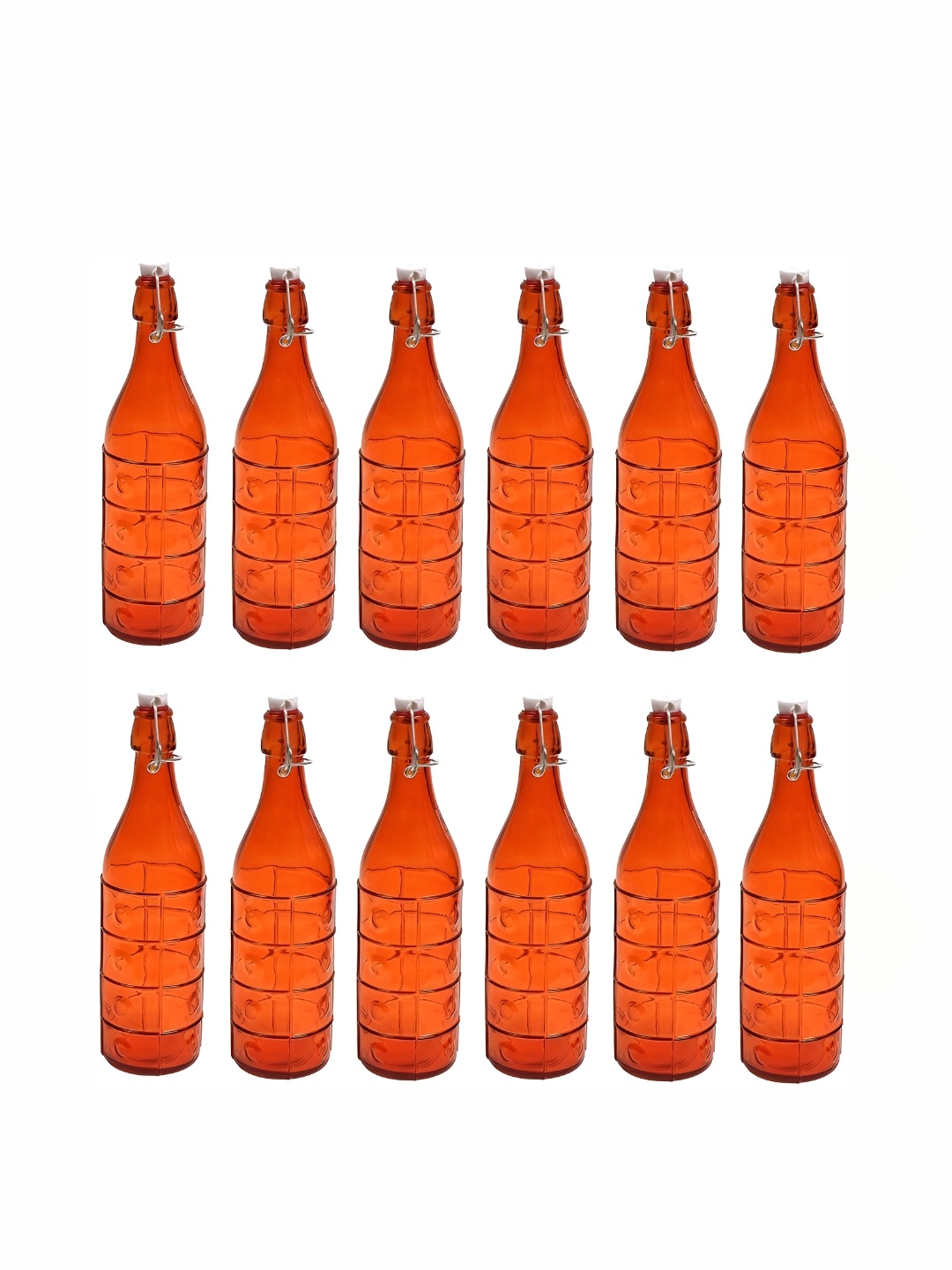 

Afast Red 12 Pcs Glass Water Bottle 1000ml