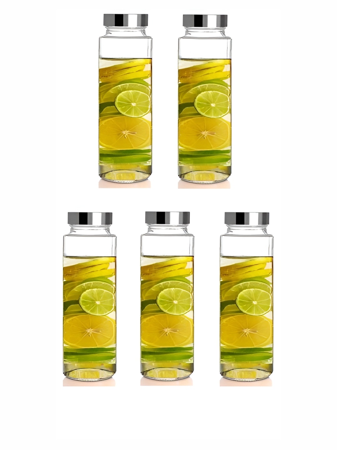 

Afast Transparent 5 Pieces Glass Water Bottle 750 ml