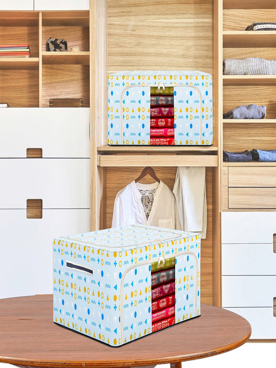 

Kuber Industries Green Printed Multi-Utility Organisers