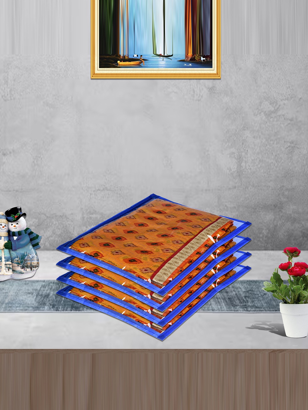 

Kuber Industries Blue 24 Pieces Saree Cover Organisers