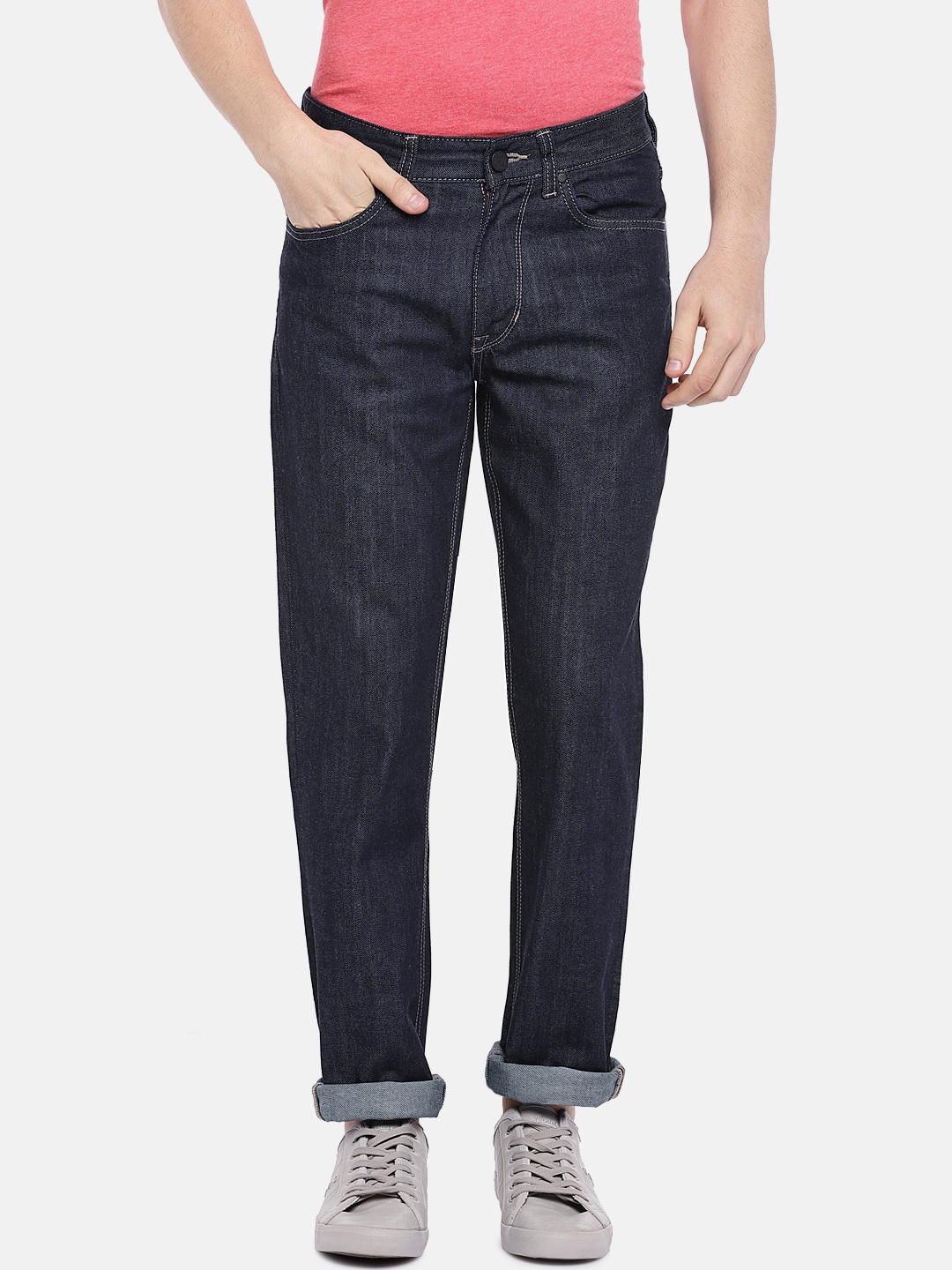 

U.S. Polo Assn. Denim Co. Men Navy Slim Tapered Fit Jeans, Navy blue