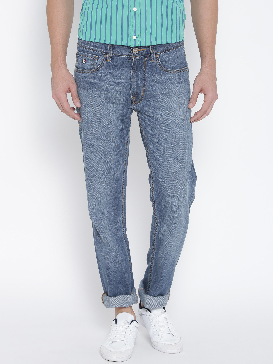 

U.S. Polo Assn. Men Blue Slim Tapered Fit Jeans