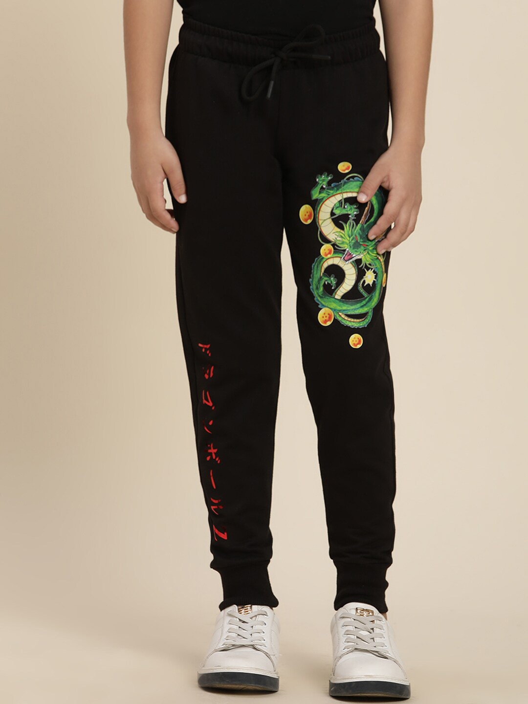 

Kids Ville Boys Dragon Ball Z Printed Joggers, Black