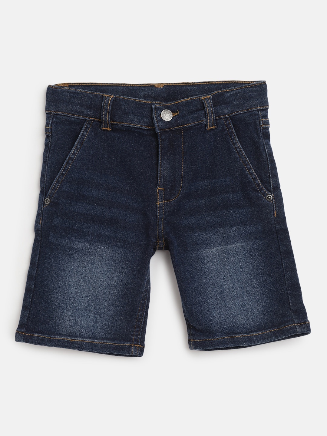 

Chicco Boys Mid-Rise Cotton Denim Shorts, Blue