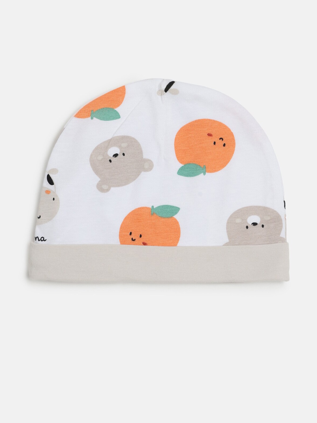 

Chicco Infants Cotton Natural Printed Cap, White