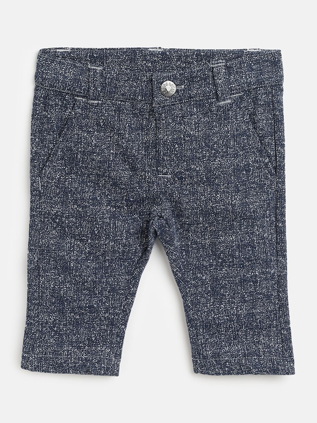 

Chicco Boys Relaxed Printed Mid Rise Cotton Trousers, Blue