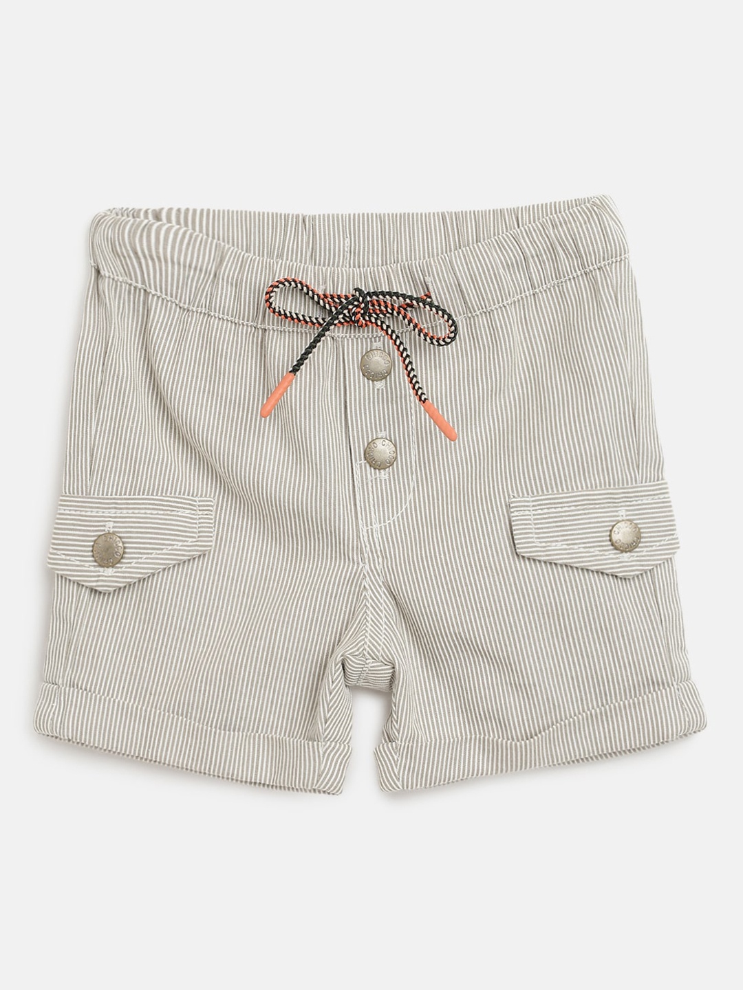 

Chicco Boys Striped Cotton Shorts, Beige