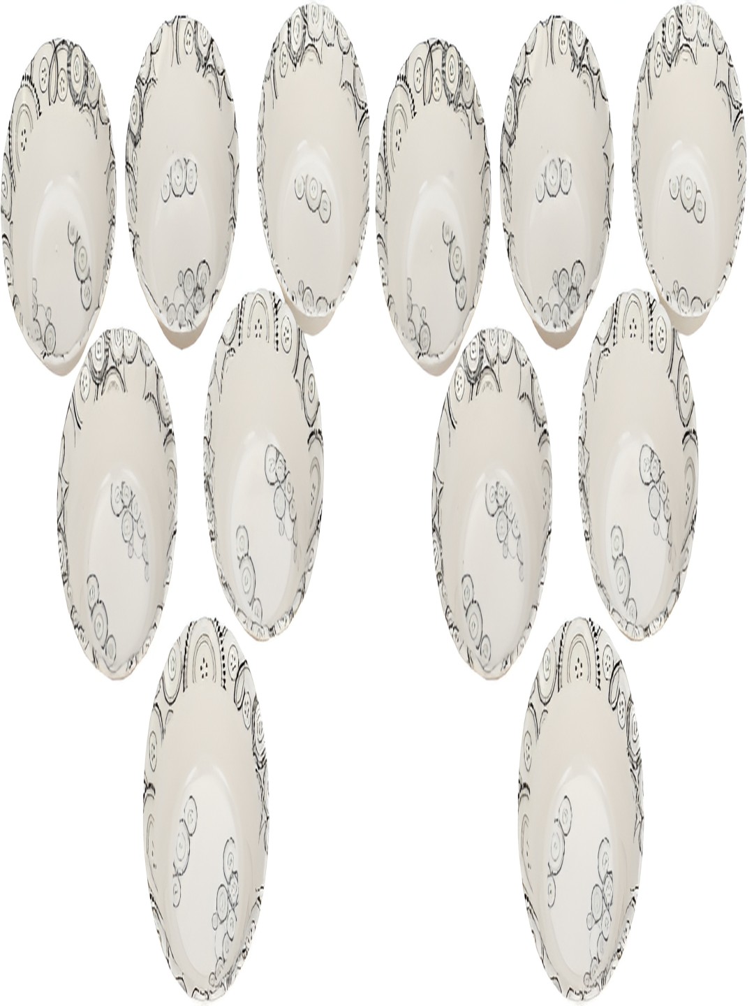 

Afast White Glass 10 Pieces Dishwasher Safe Serving Bowl
