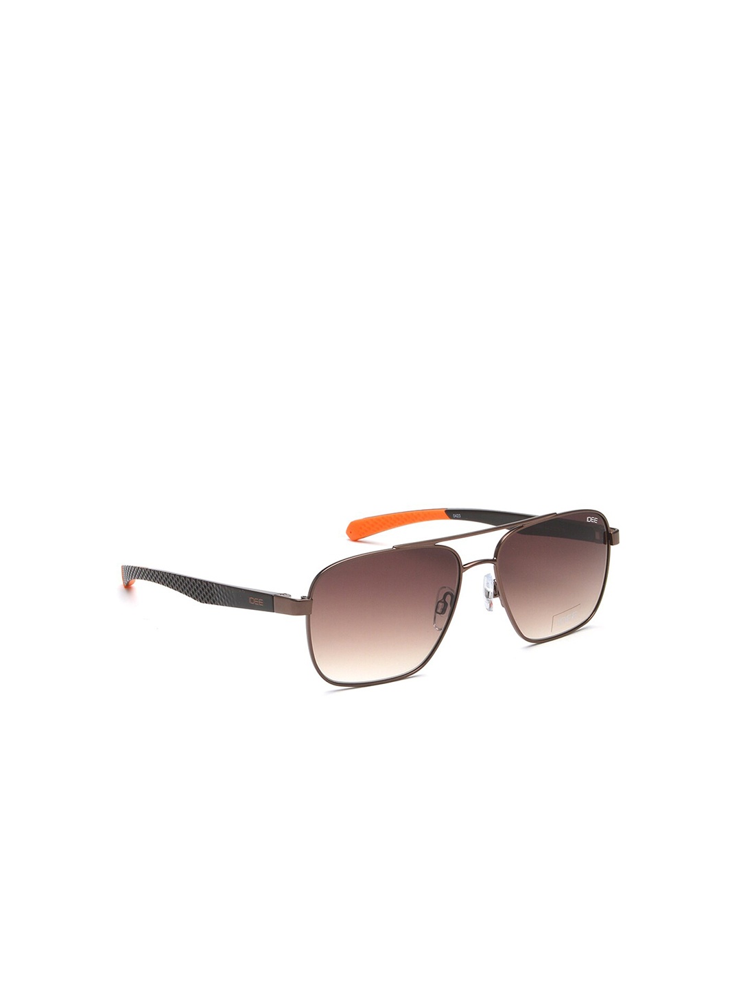 

IDEE Men Square Sunglasses with UV Protected Lens IDS2997C2SG, Brown