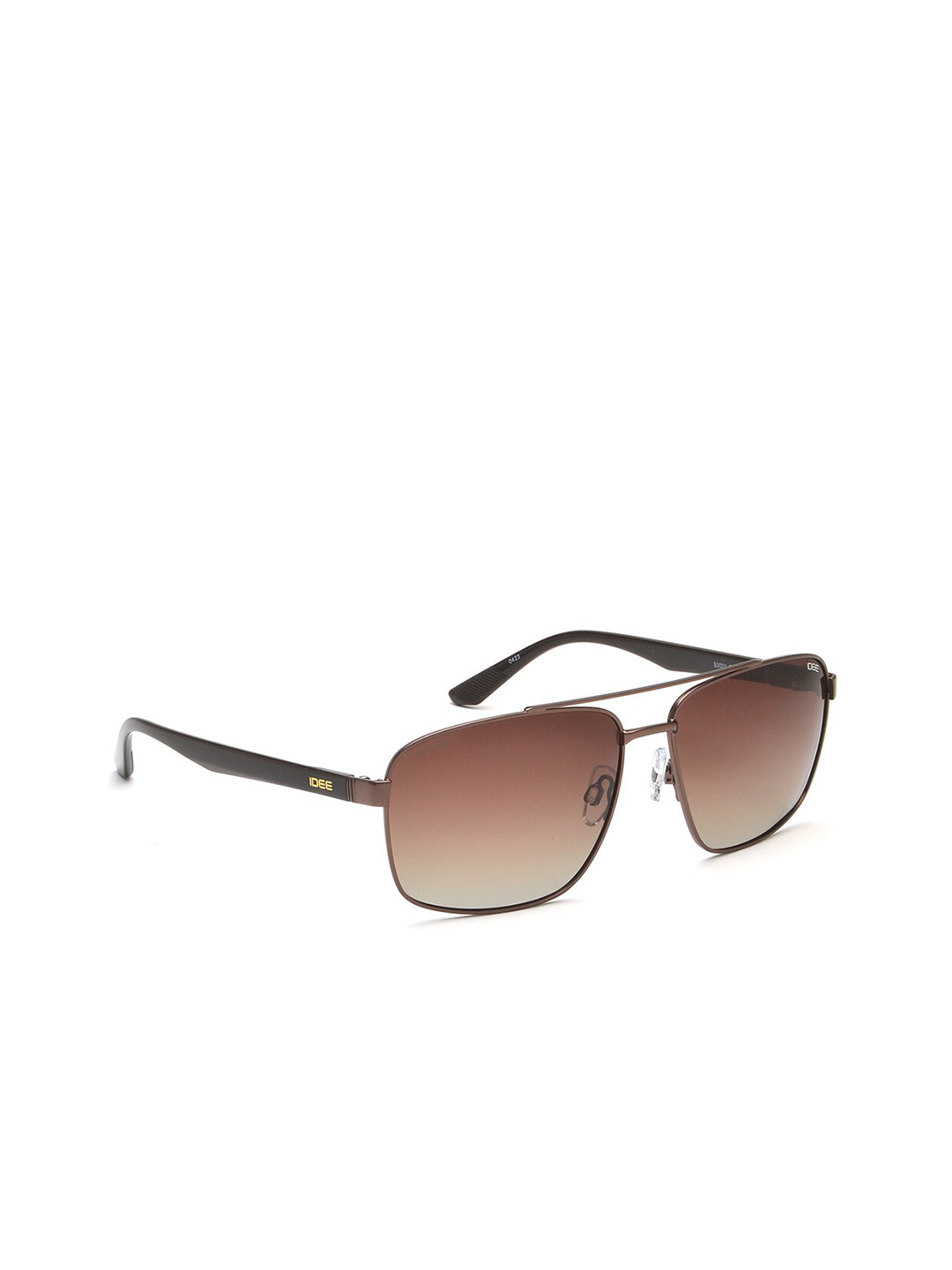 

IDEE Men Square Sunglasses with UV Protected Lens IDS3001C3PSG, Brown