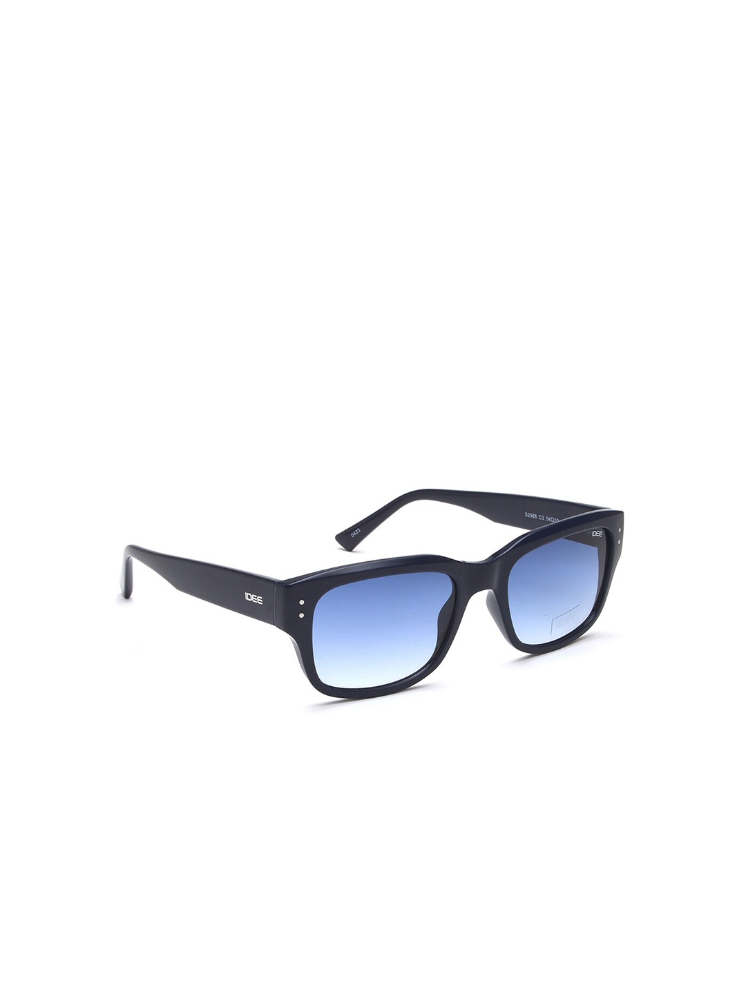 

IDEE Men Round Sunglasses with UV Protected Lens IDS2988C3SG, Blue