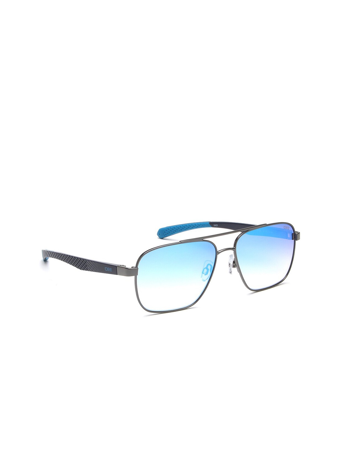 

IDEE Men Aviator Sunglasses with UV Protected Lens IDS2997C5SG, Blue