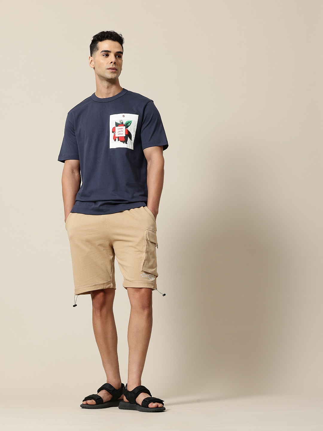 

Mr Bowerbird Pure Cotton Kapok Pocket T-shirt, Navy blue