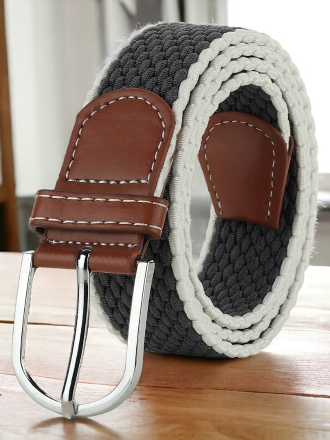

Kastner Unisex Textured Belt, Grey