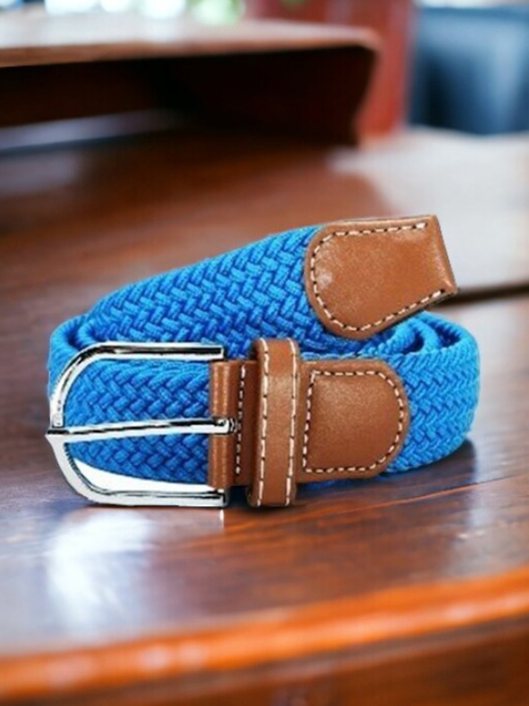 

Kastner Unisex Textured Belt, Blue