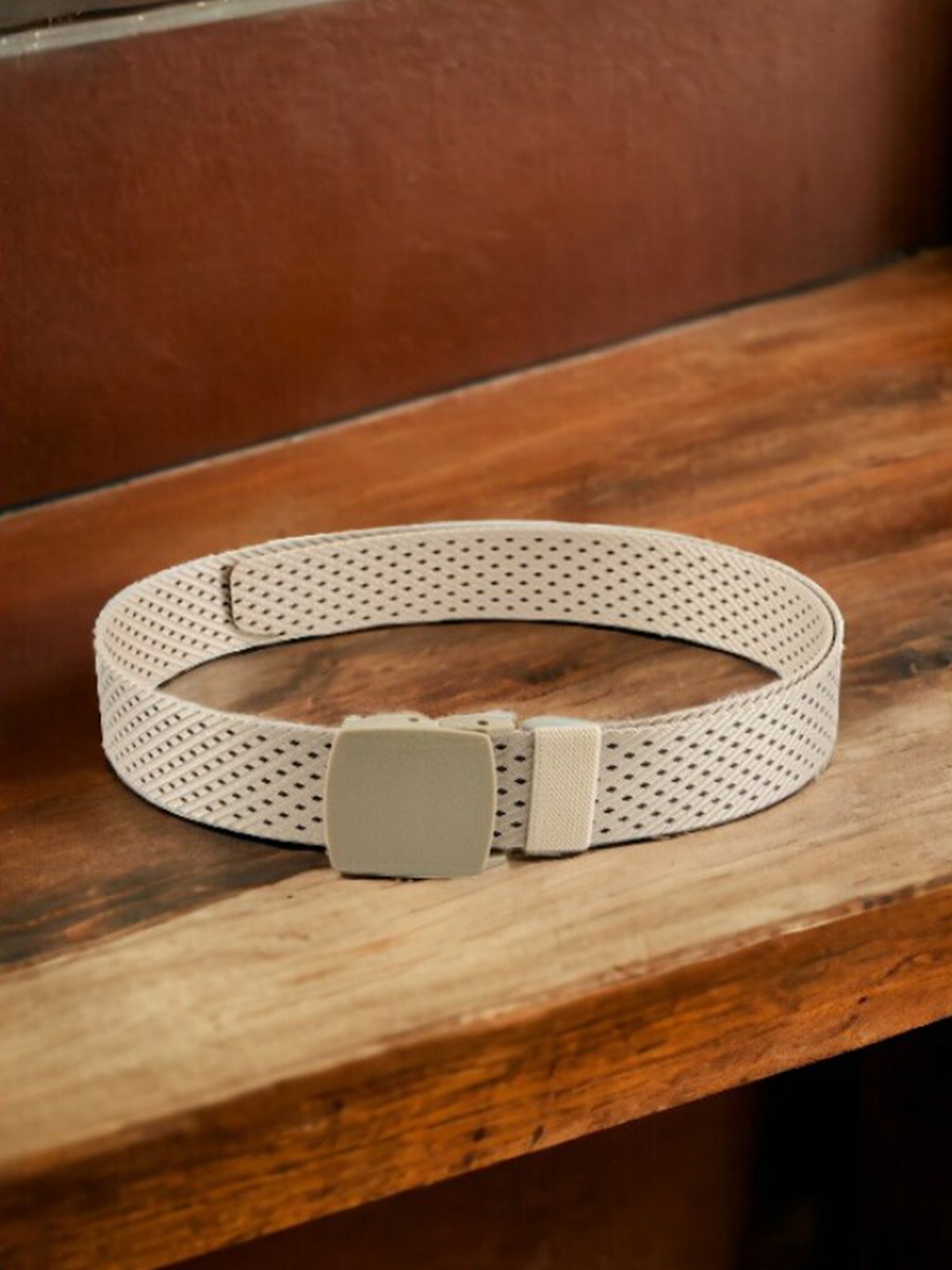 

Kastner Men Textured Belt, Beige