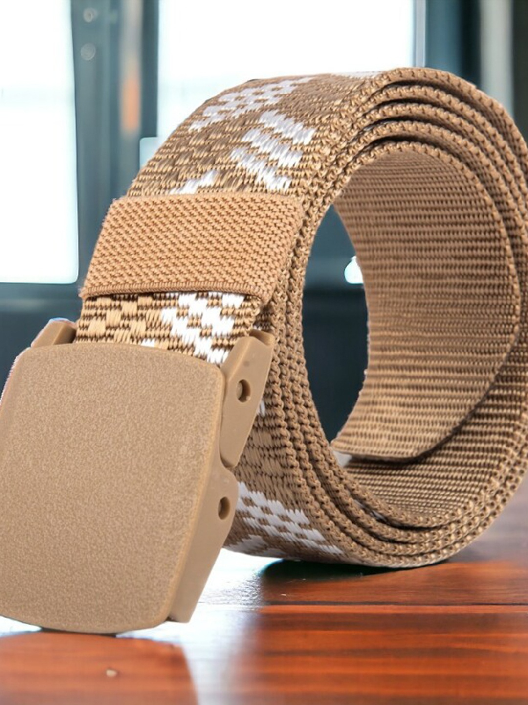 

Kastner Men Textured Belt, Beige