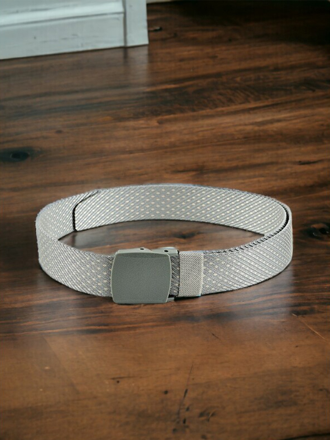 

Kastner Men Woven Design Canvas Belt, Silver