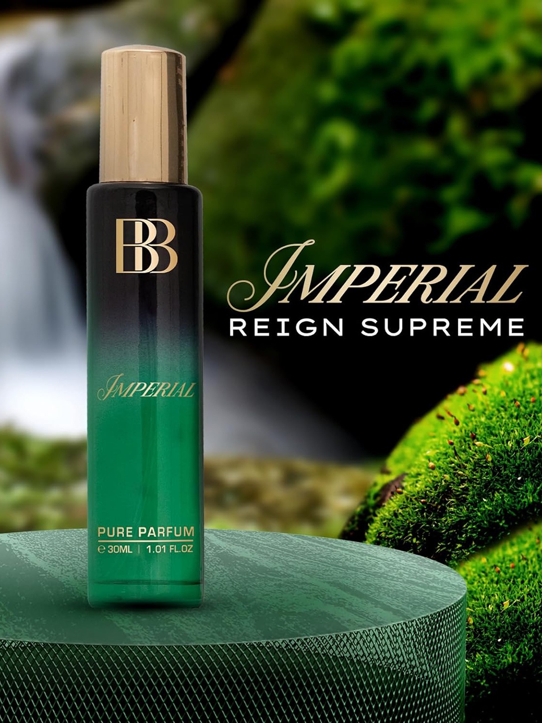 

Bergamot Beaute Men Imperial Pure Perfume - 30ml, Green