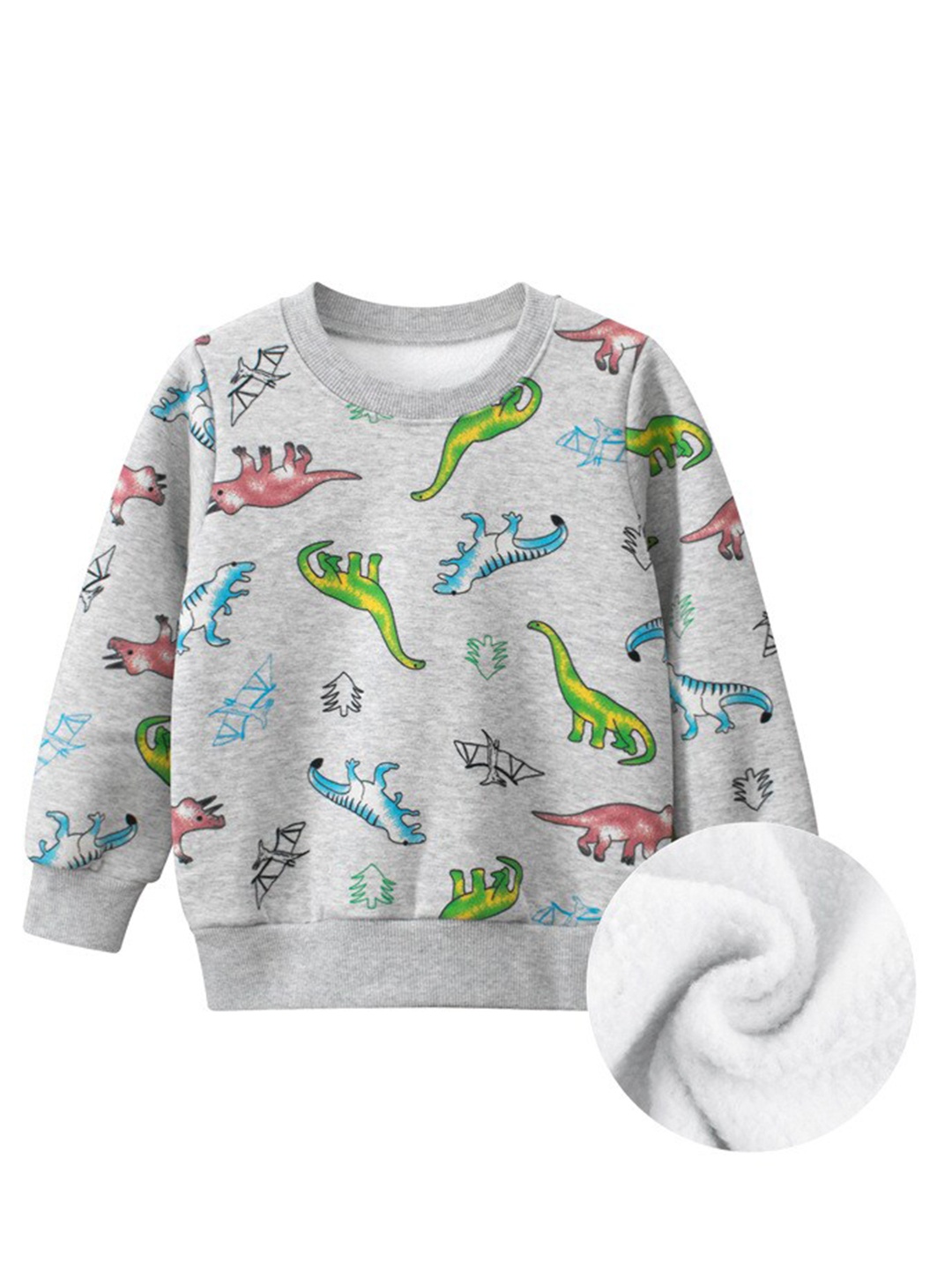 

StyleCast Boys Grey Graphic Printed Pullover Sweatshirt