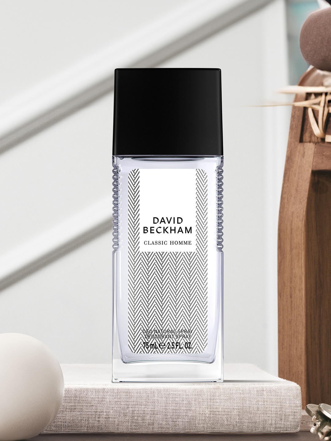 

DAVID BECKHAM Men Classic Homme Long Lasting Deodorant Natural Spray - 75 ml, Transparent