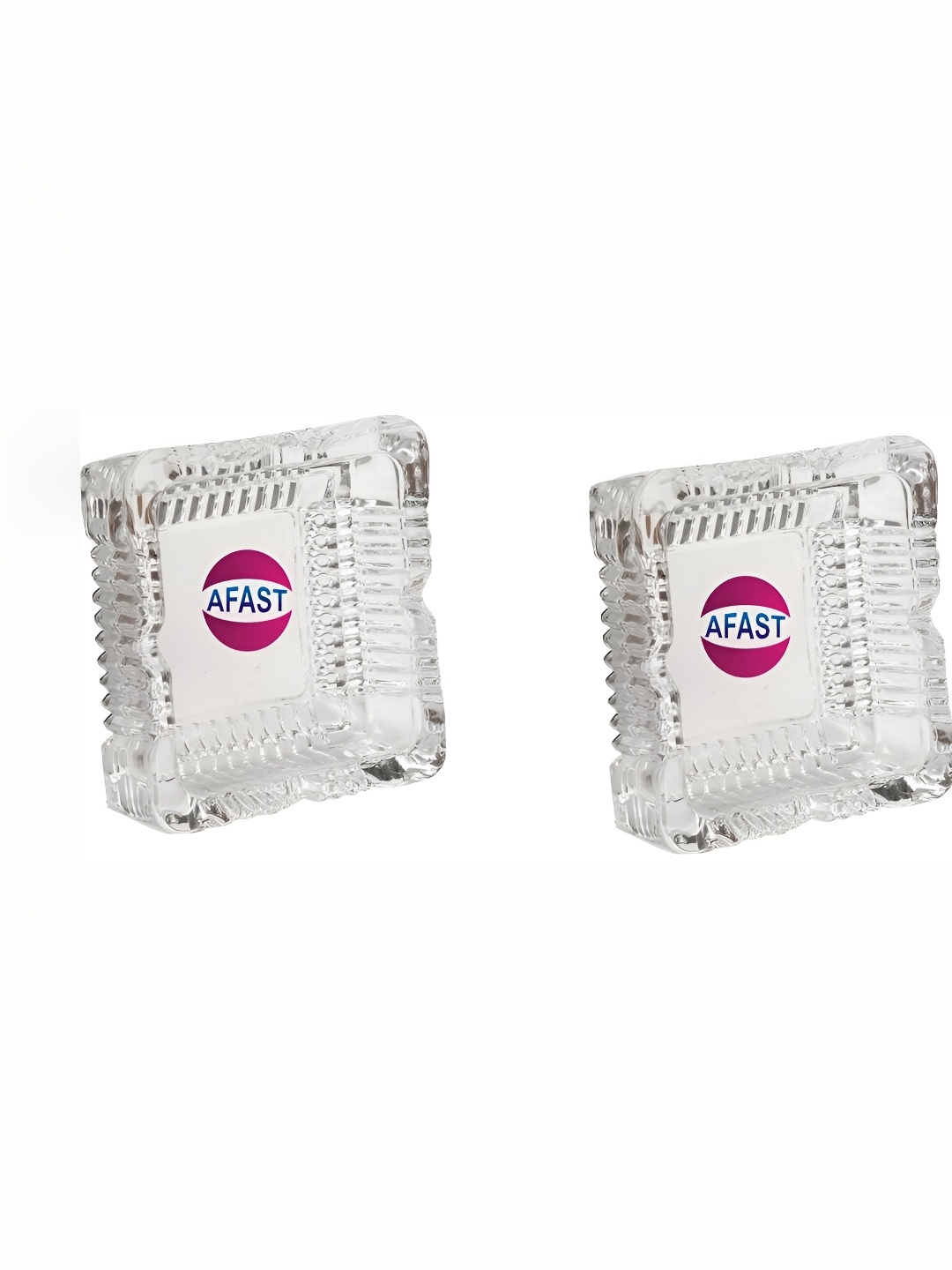 

Afast Transparent 2-Pcs Glass Ash Tray Bar Accessories