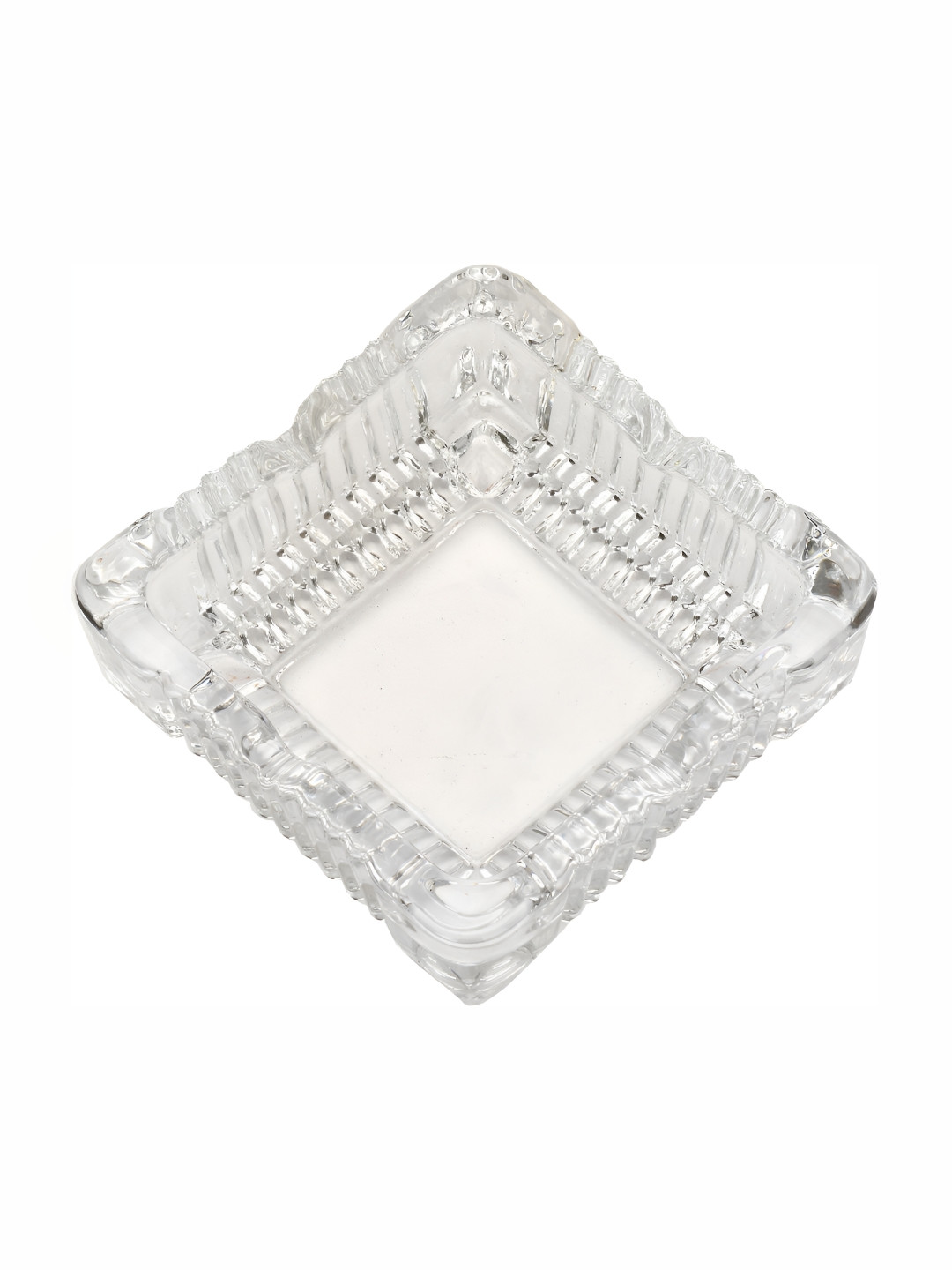 

Afast Transparent Cool Glass Square Ash Tray