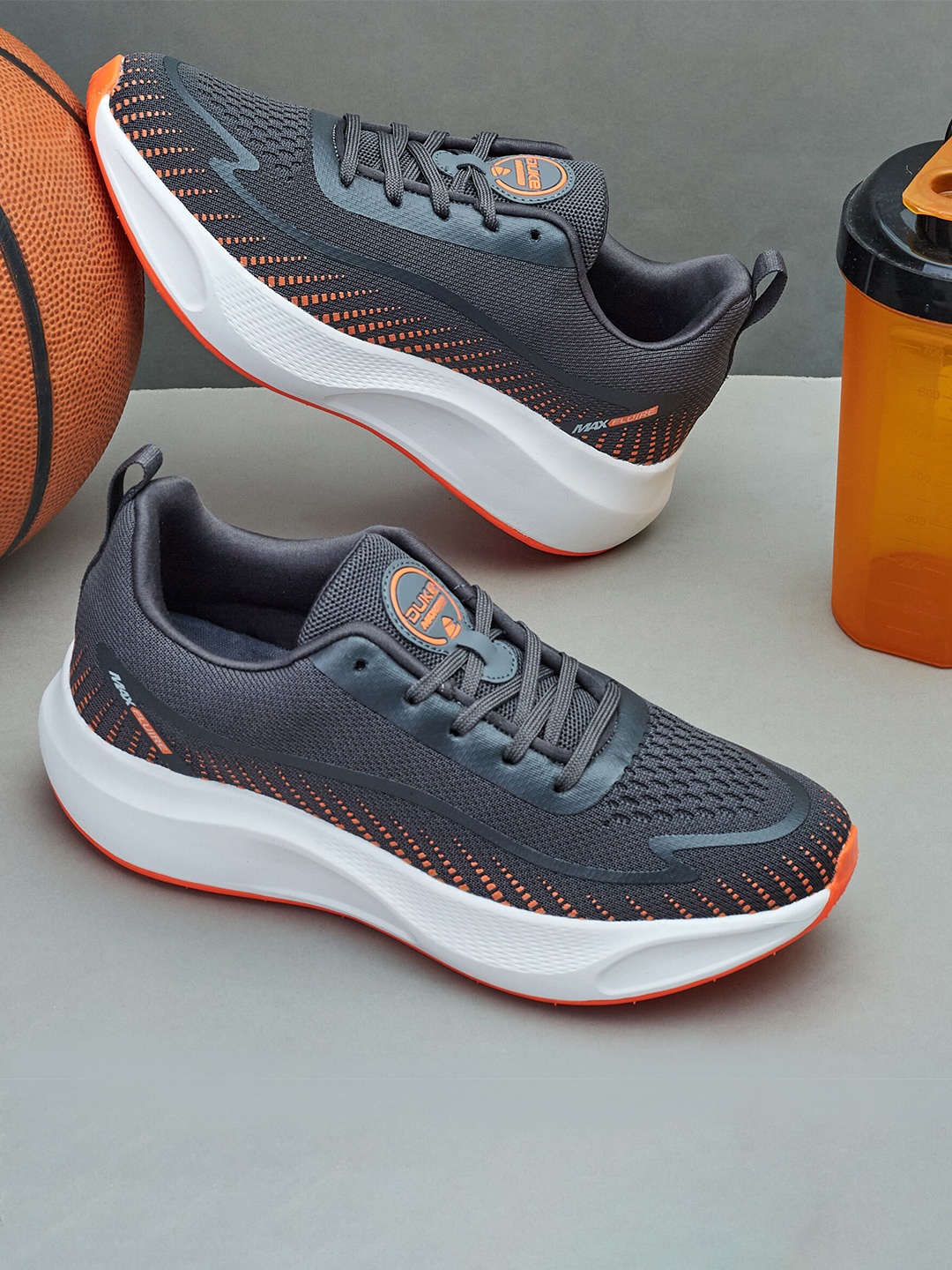 

Duke Men Lace-Up Running Shoes, Grey
