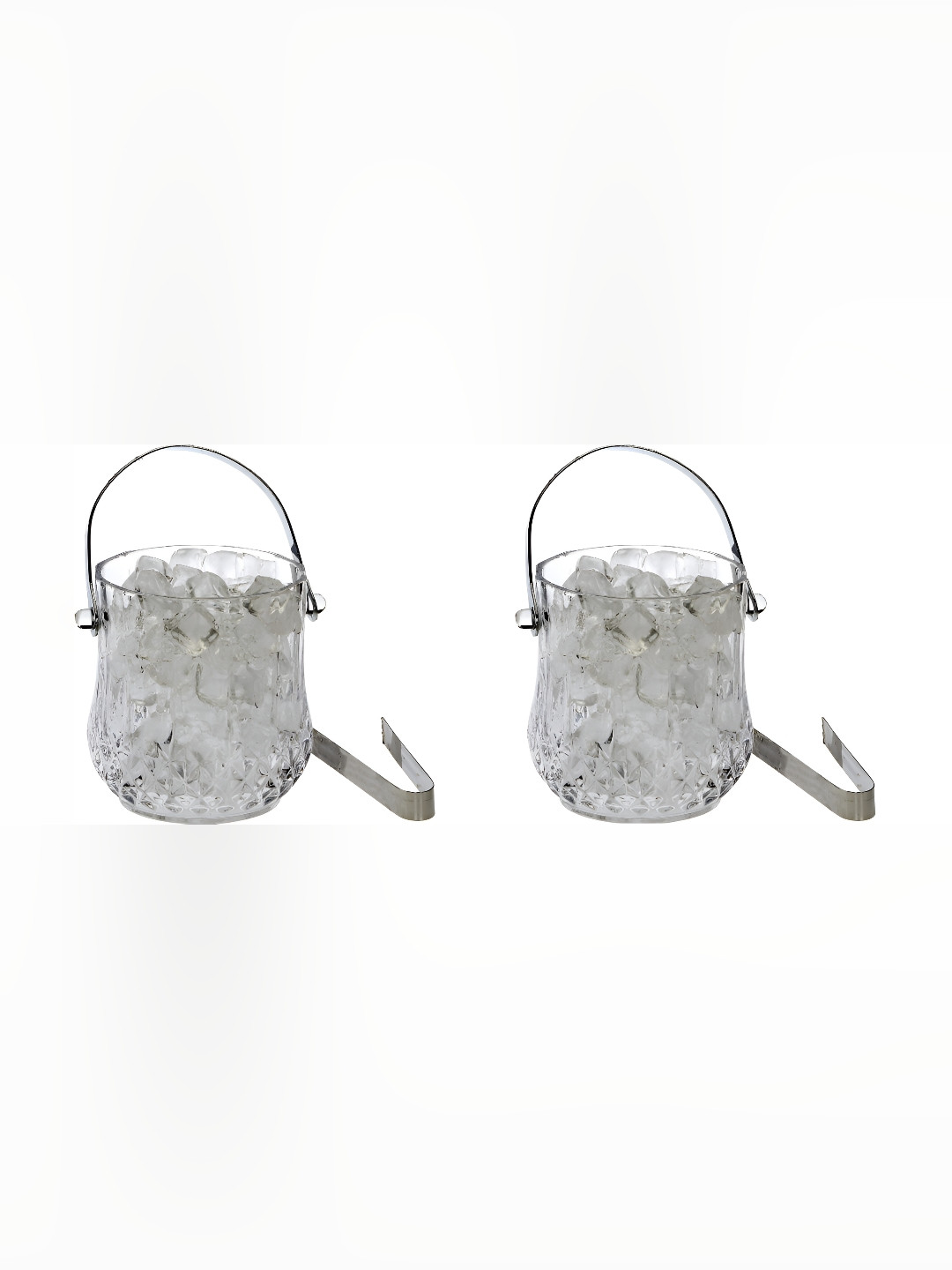 

Afast Transparent 2 Pcs Glass Ice Bucket 1L