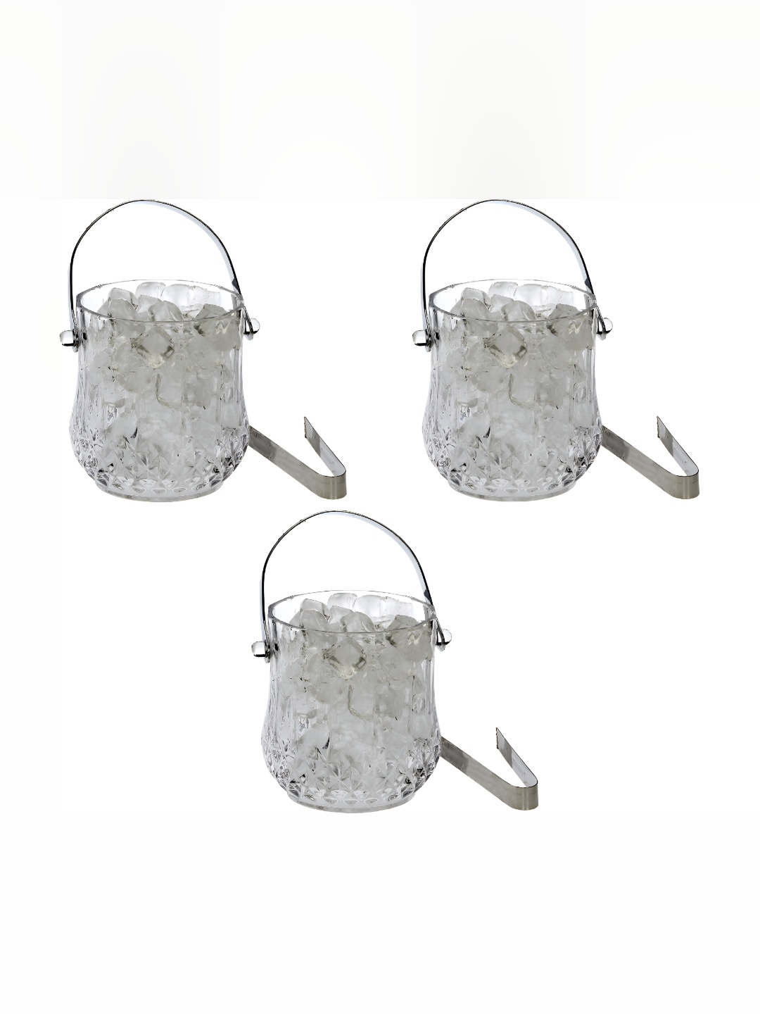 

Afast Transparent 3 Pcs Glass Ice Buckets 1L Each