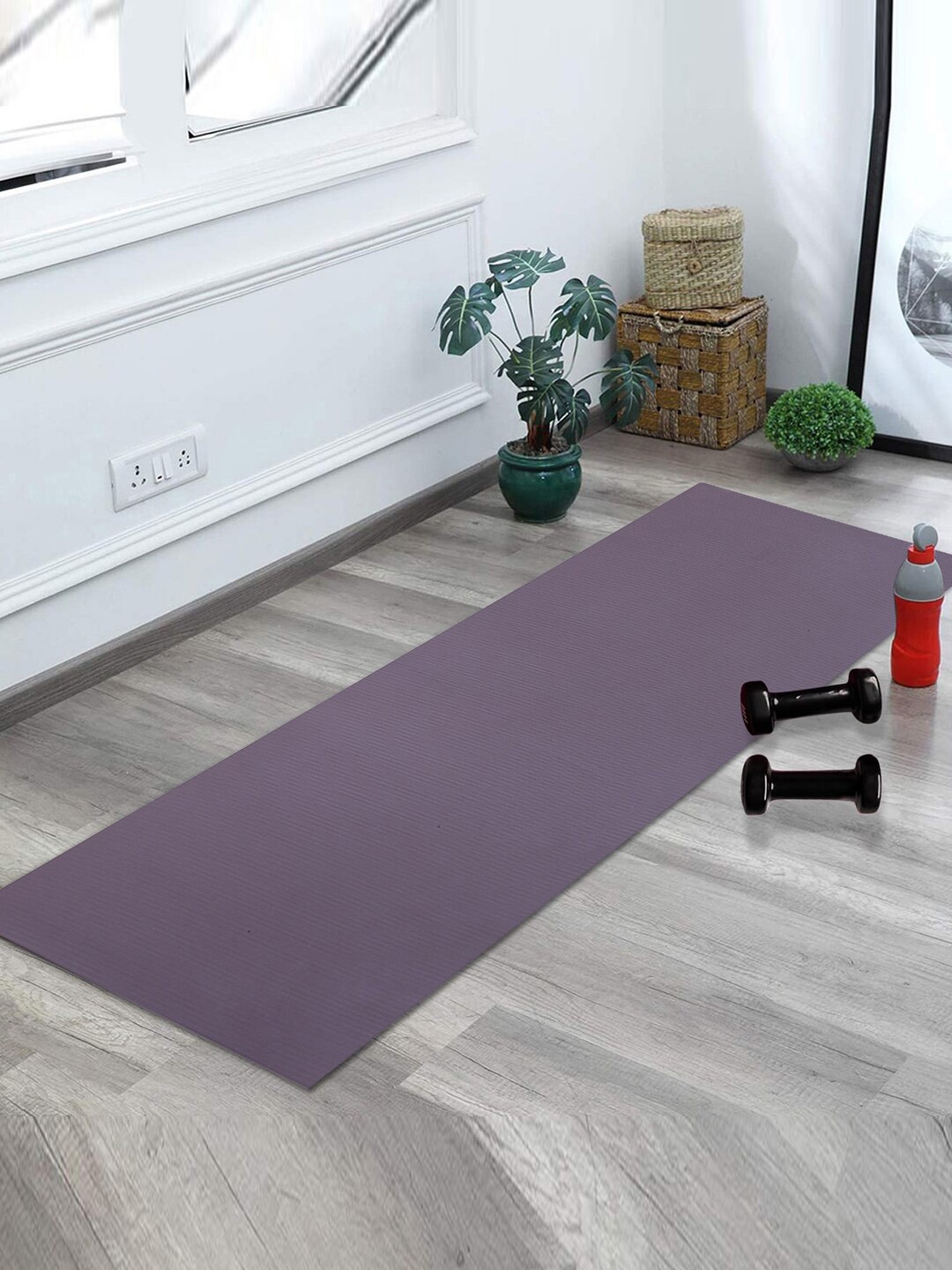 

Kuber Industries Purple Portable Yoga Mat