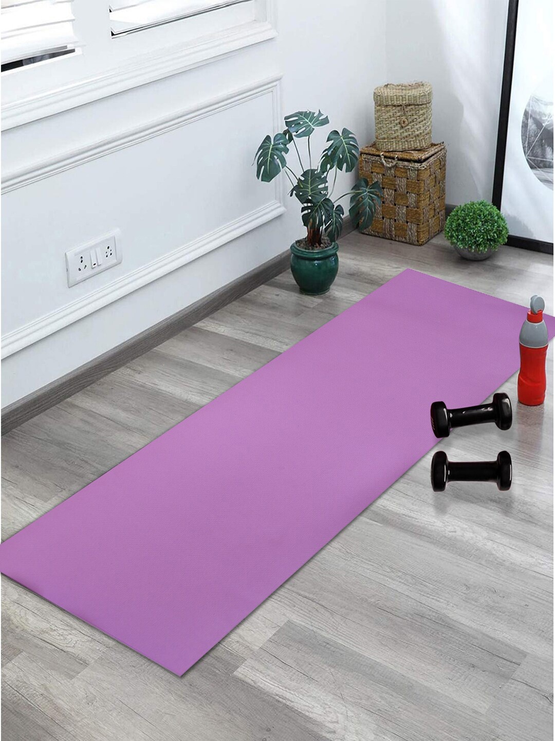 

Kuber Industries Purple Anti Skid 6MM Yoga Mat Carpet