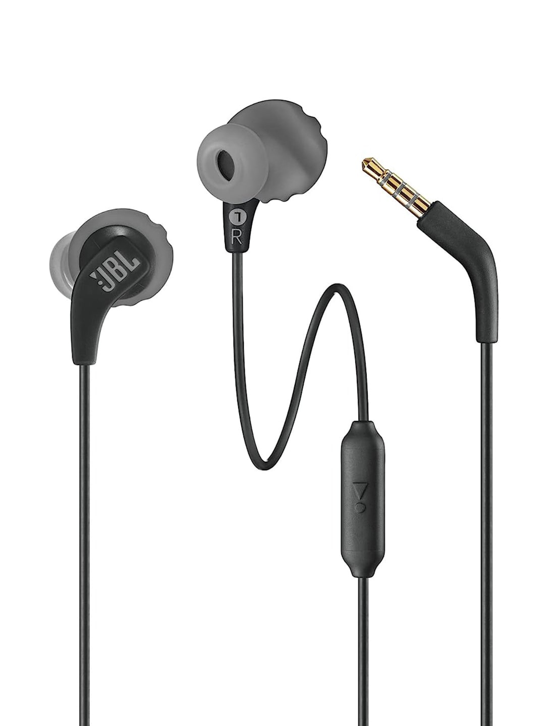 

JBL Black Endurance Run 2 In Ear Wired Headset with TwistLock Technology IPX5 Sweatproof