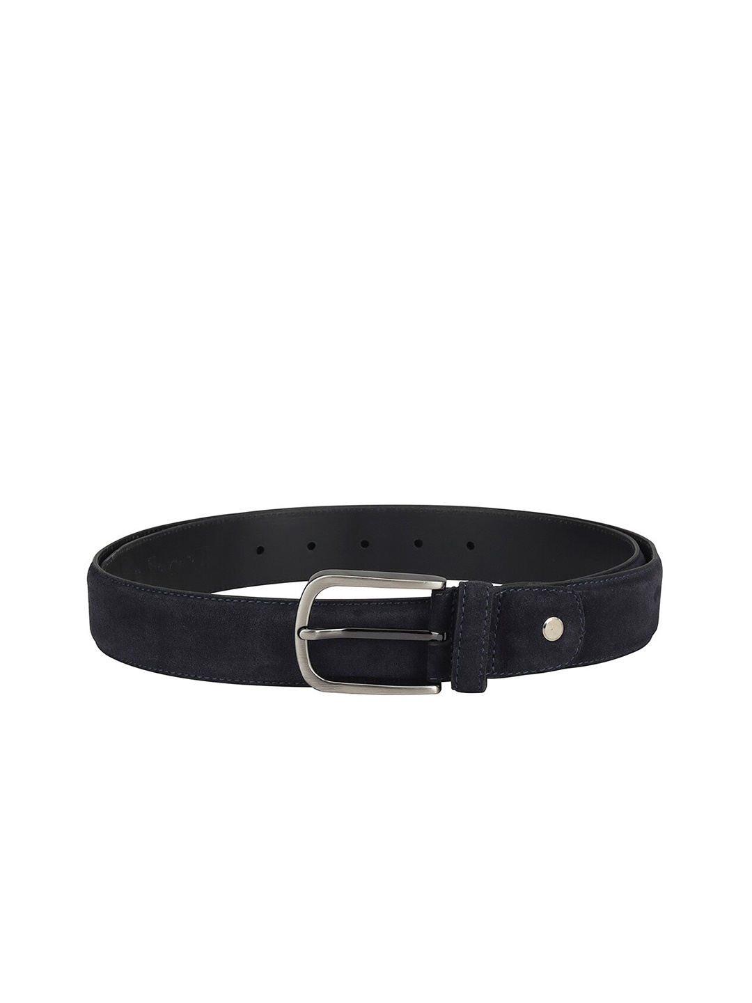 

Da Milano Men Textured Leather Belt, Blue
