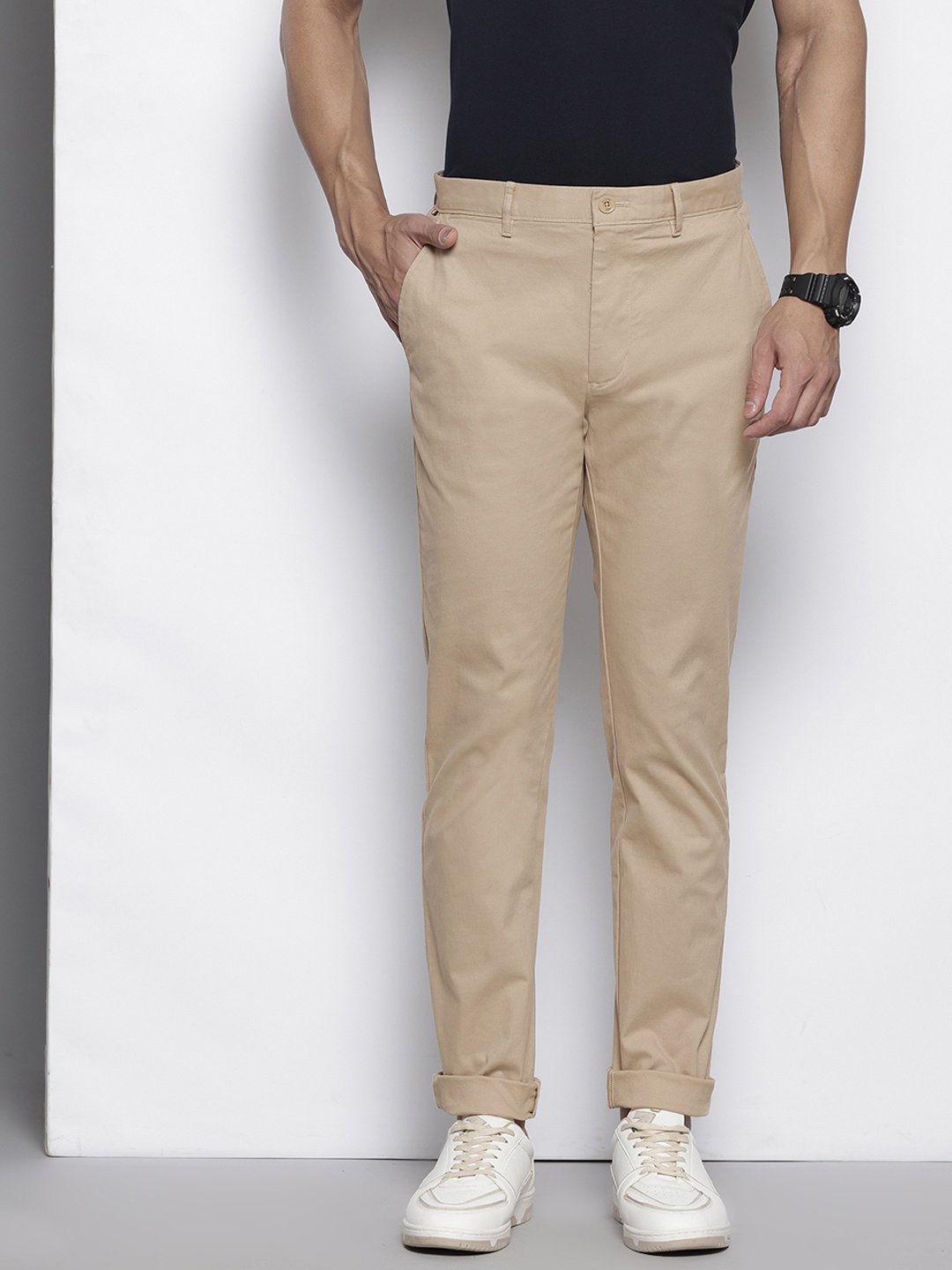 

Tommy Hilfiger Men Regular Trousers, Beige