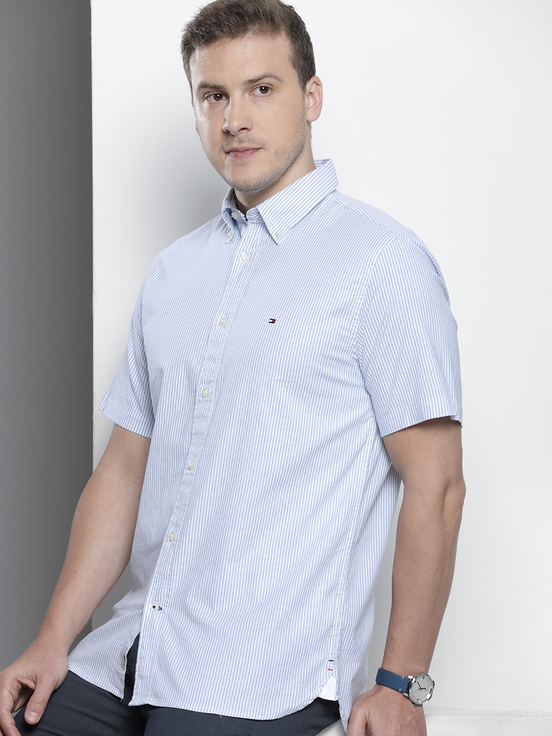 

Tommy Hilfiger Striped Casual Shirt, Blue