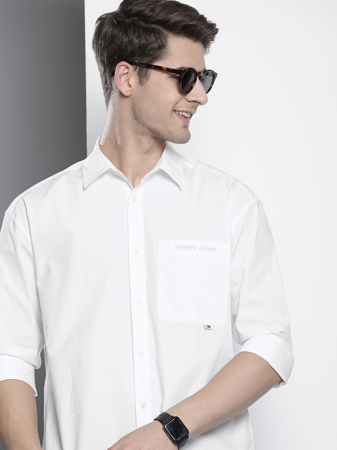 

Tommy Hilfiger Pure Cotton Relaxed Fit Opaque Casual Shirt, White