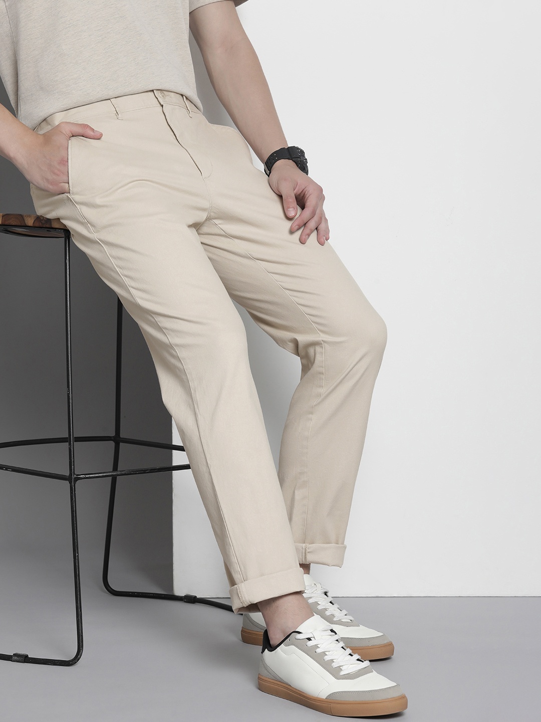 

Tommy Hilfiger Men Straight Fit Chinos, Beige