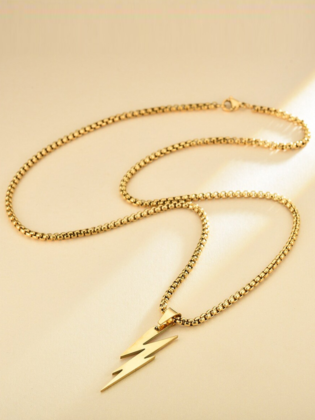

The Roadster Lifestyle Co. Men Stainless Steel Chain, Gold