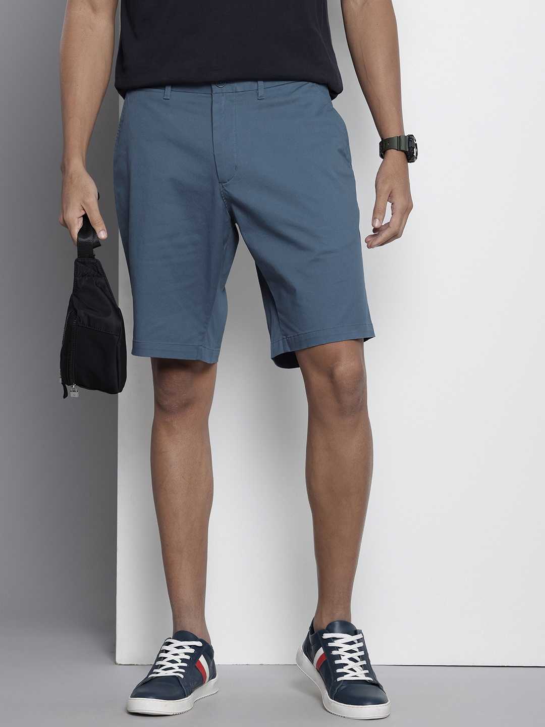 

Tommy Hilfiger Harlem Relaxed Tapered Fit Casual Shorts, Blue