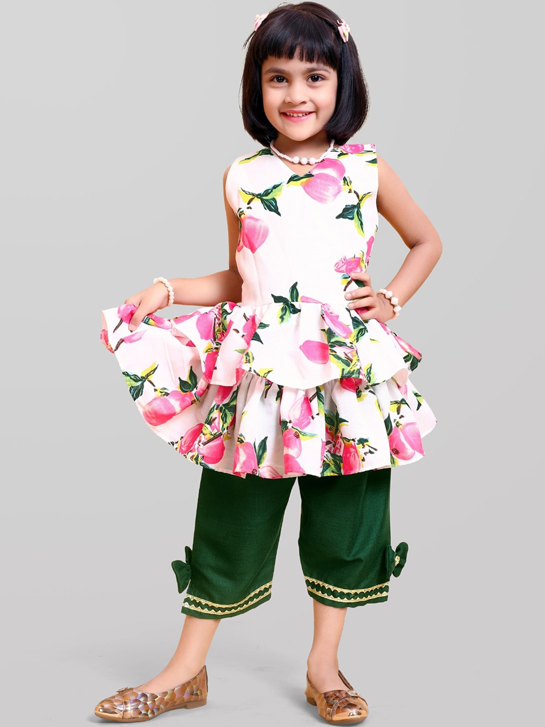 

BAESD Printed Cotton Clothing Set, Pink