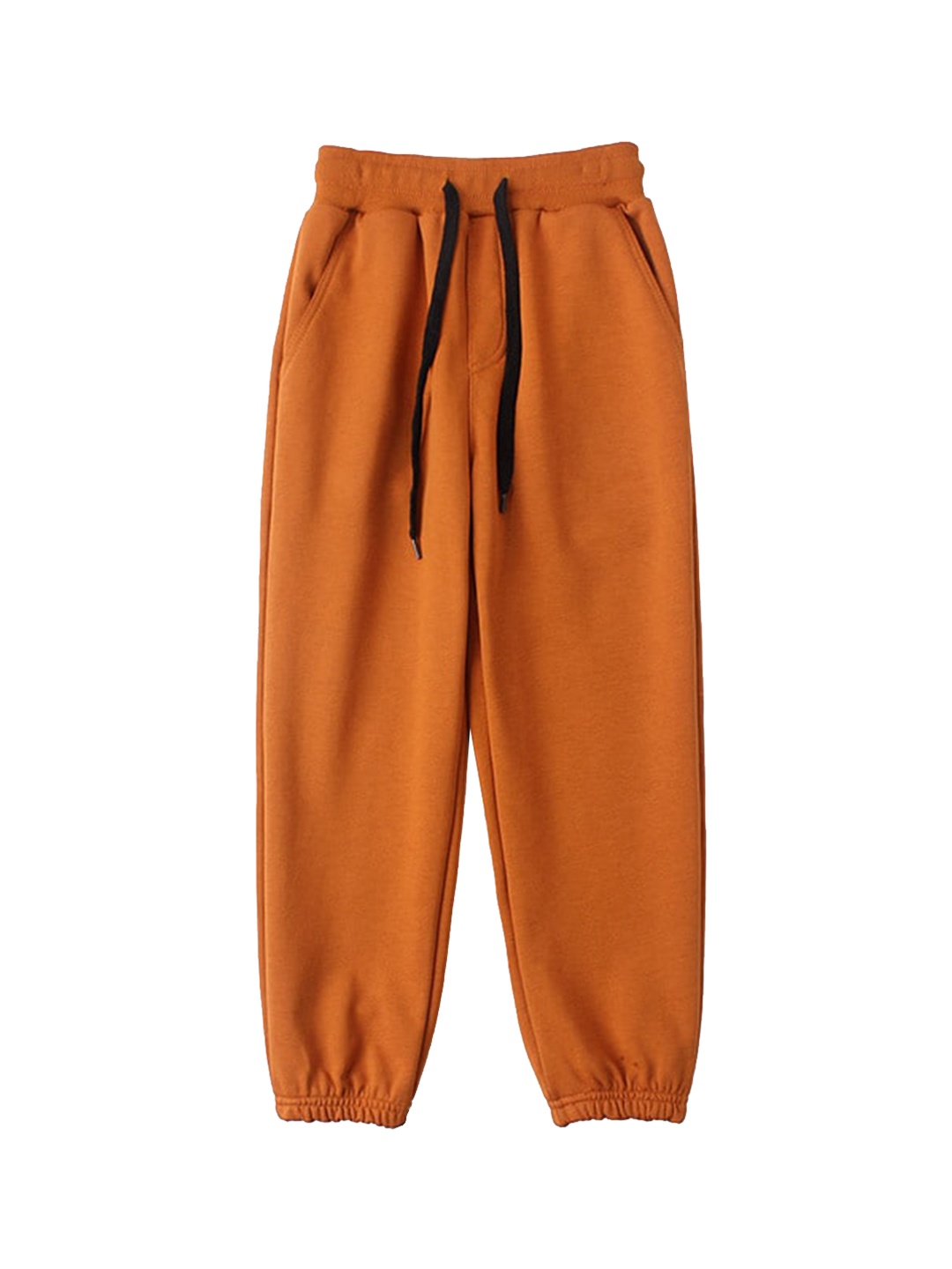 

StyleCast Boys Orange High-Rise Easy Wash Cotton Joggers