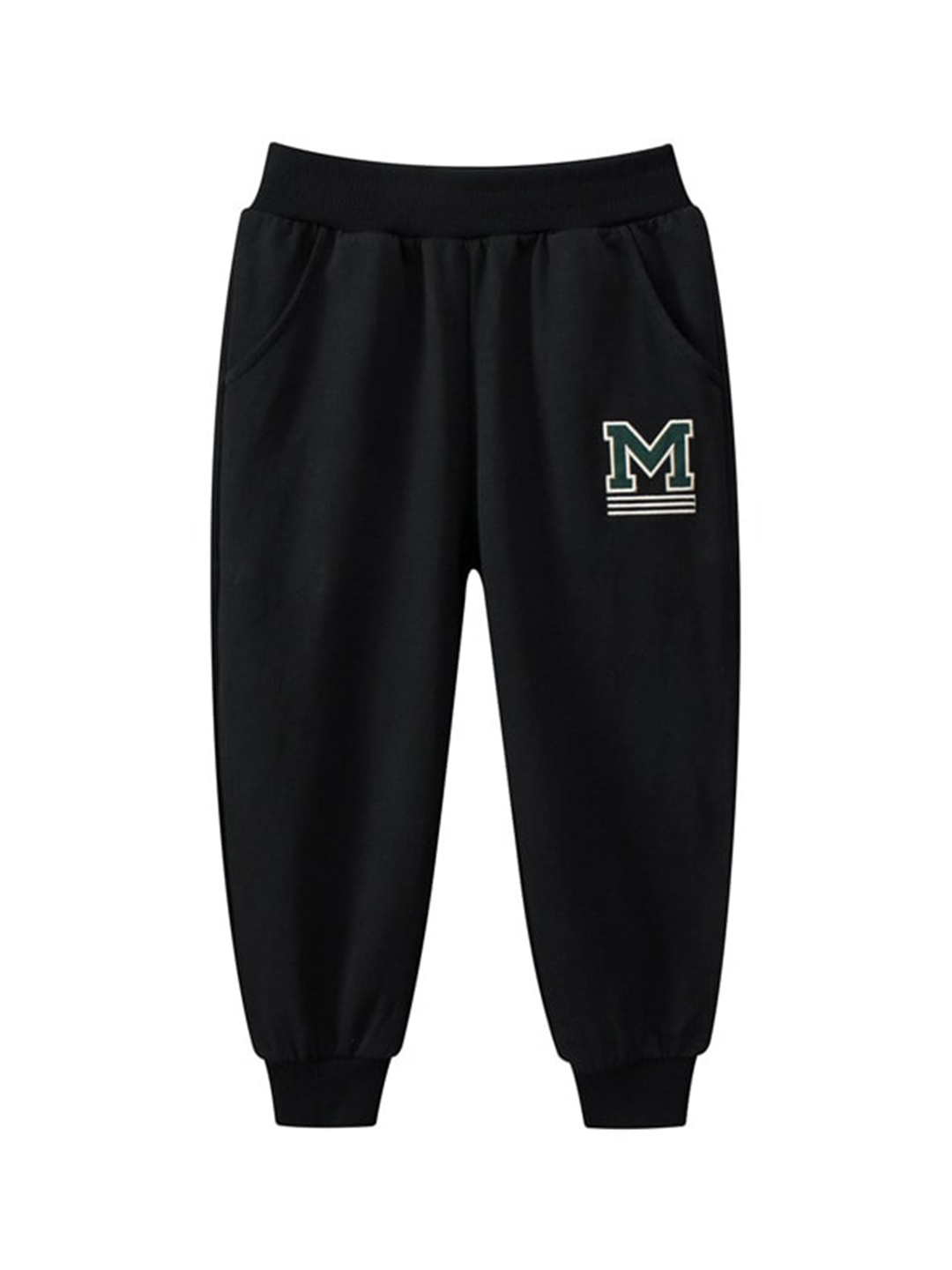 

StyleCast Boys Black High-Rise Easy Wash Cotton Joggers