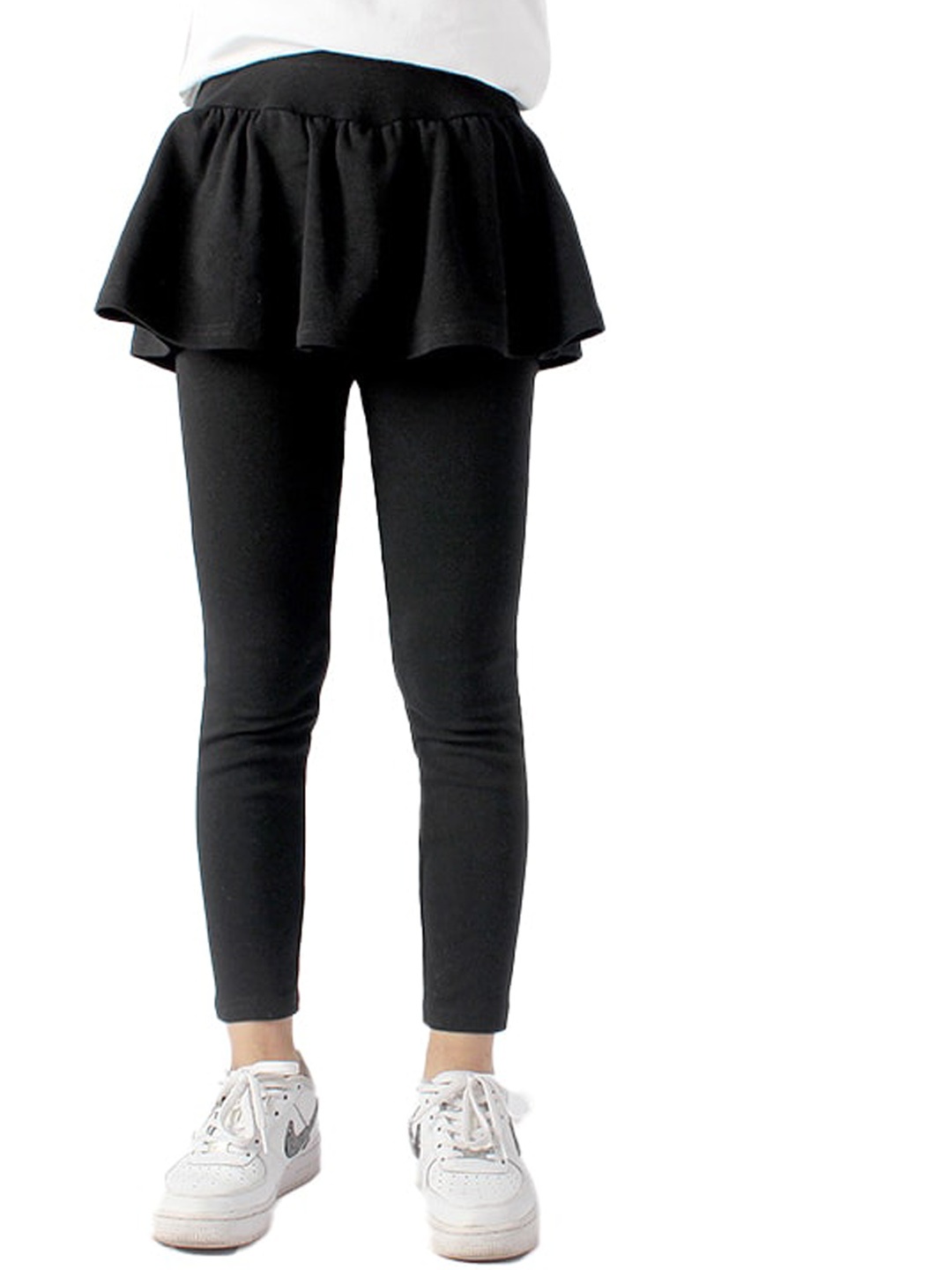 

StyleCast Girls Black High-Rise Easy Wash Cotton Trousers