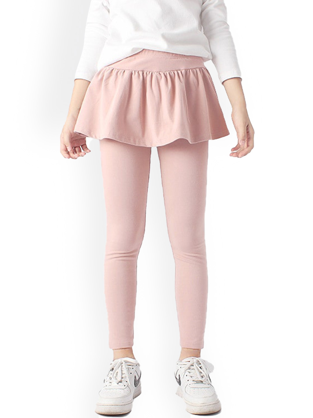 

StyleCast Girls Pink High-Rise Easy Wash Cotton Trousers